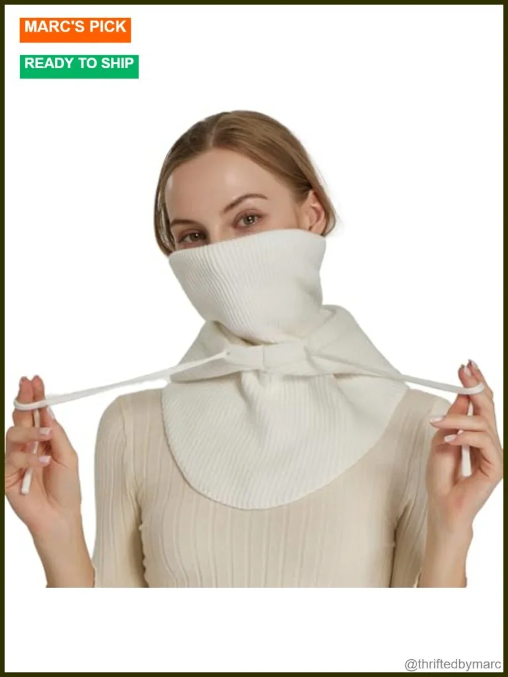 Knit Balaclava Winter Hat Face Mask Ski Mask Neck Warmer